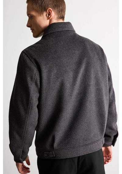 Defacto Regular Fit Polo Yaka Astarlı Fermuarlı Kaşe Mont H2629ax26auar216 Antrasit-ar216 Defacto Regular Fit Polo Yaka Astarlı Fermuarlı Kaşe Mont H2629ax26auar216 Antrasit-ar216