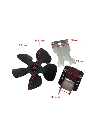 Nofrost Buzdolabı Dış Fan Motoru Pervaneli Srf 55 - 411480263