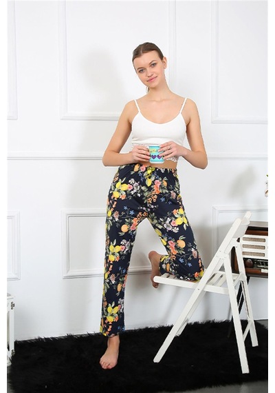 Akbeniz Kadın Pamuklu Alt Pijama 27463 Lacivert