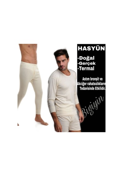 Hasyün İçlik Erkek Yün İçlik Termal İçlik Yün Takım