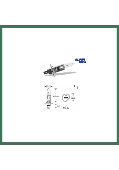 En-cag Super Light H1 Halojen Far Ampülü 12 Volt 60-55 Watt Bss