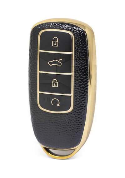 Lüx Chery Tiggo 8 Pro Omoda 5 Tiggo 7 Avantgarde Nano Anahtar Kılıfı Siyah Gold Renk