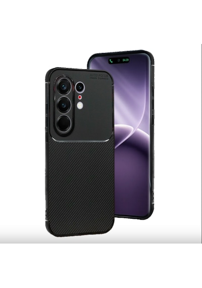 Tecno Camon 50 Pro 4g/5g Kılıf Focus Carbon Silikon Kapak Siyah