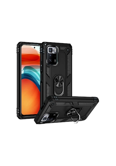 Xiaomi Poco X3 Gt Kılıf Kamera Koruyucu Manyetik Standlı Tank Koruma Vardar Altın