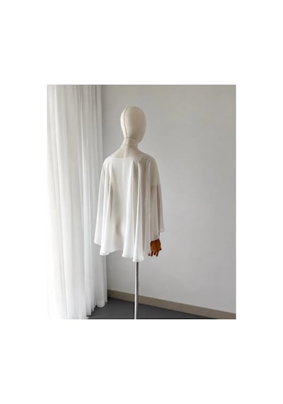 Ezni Atelier Şifon Gelin Pelerini 75 Cm Transparan Gelinlik Pelerini Uzun Gelin Pelerini Zarif Düğün Pelerini Beyaz Beyaz Ezni Atelier Şifon Gelin Pelerini 75 Cm Transparan Gelinlik Pelerini Uzun Gelin Pelerini Zarif Düğün Pelerini Beyaz Beyaz