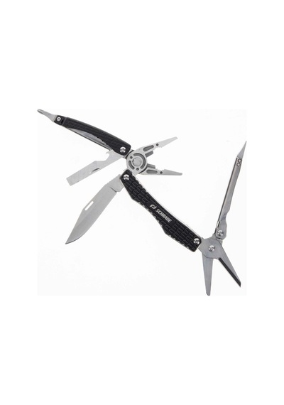Schrade Kamp Clench Çok Amaçlı El Aracı 9 Fonksiyonlu Paslanmaz Katlanır Multitool 1182532 Siyah
