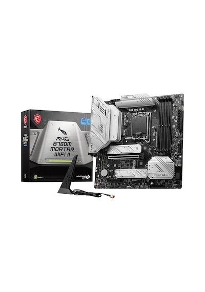 MSI MAG B760M Mortar WIFI II Intel B760 7800 MHz (OC) DDR5 Soket 1700 mATX Anakart