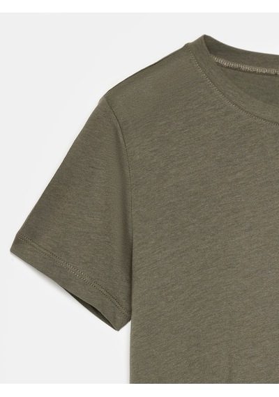 Dilvin 32852 Basic T-shirt-haki