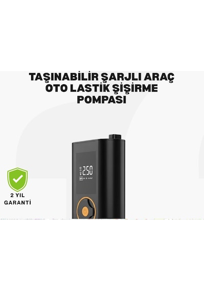 Taşınabilir Dijital Lastik Şişirme Cihazı Güvenli Ve Pratik Kullanım