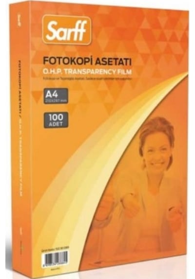 Sarff A4 Fotokopi Ve Laser Asetatı 100 Lü Paket