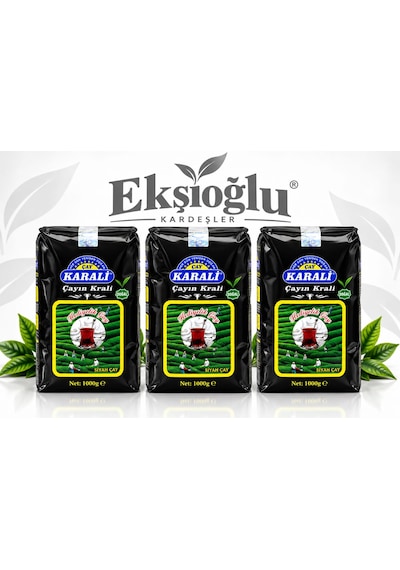 Karali Çayın Kralı Hediyelik Siyah Çay 3 Kg 3 X 1 Kg