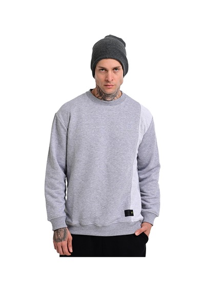 Sportive Alicante Erkek Gri Günlük Stil Sweatshirt 24ke003-grı Gri