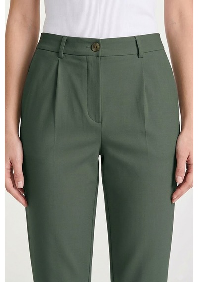 Goffra Kadın Flexon Ultra Esnek Relaxed Beli Lastikli Jogger Pantolon Haki W702-r0433-04