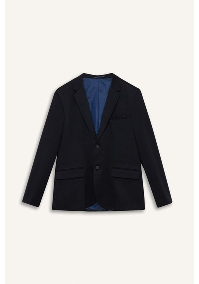 DeFacto Modern Fit Astarlı Düğmeli Blazer Ceket C5990AX25SPNV253 DeFacto Modern Fit Astarlı Düğmeli Blazer Ceket C5990AX25SPNV253
