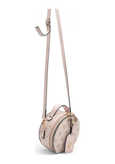 Silver & Polo Silver Polo Pembe - Pudra Monogram Kadın Çapraz Çanta Sp1163