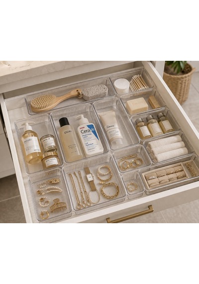 Selka Home 7 Parça Organizer Set Şeffaf