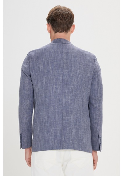 AC&Co / Altınyıldız Classics Erkek Lacı Comfort Fit Rahat Kesim Mono Yaka Diagonal Desenli Blazer Ceket Lacı AC&Co / Altınyıldız Classics Erkek Lacı Comfort Fit Rahat Kesim Mono Yaka Diagonal Desenli Blazer Ceket Lacı