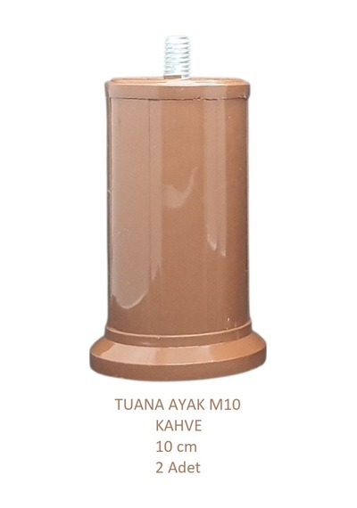 Tuana Ayak 10 cm M10 Cıvatalı Kahve (2 Adet)