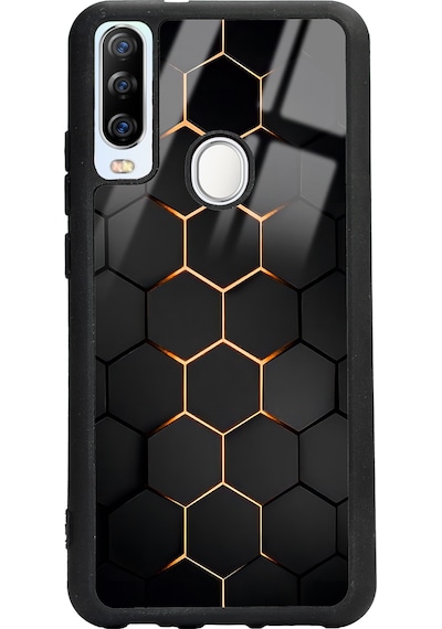 Gm 20 Pro Yellow Carbon Tasarımlı Glossy Telefon Kılıfı Çok Renkli