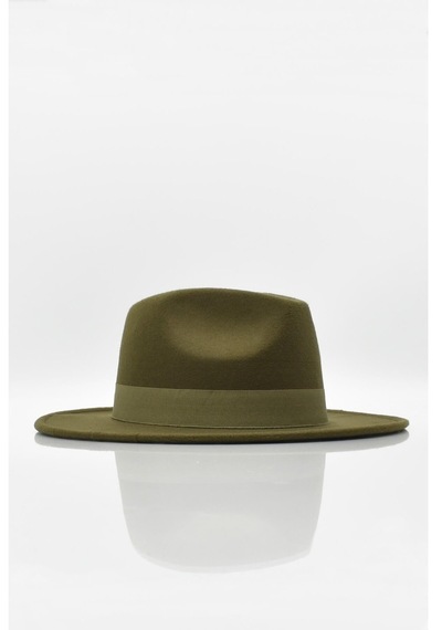 Külah Erkek Fedora Şapka-Haki-Haki-Standart