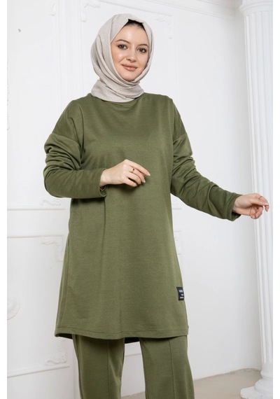 Tesettür 2li Takım - Yeşil Yeşil