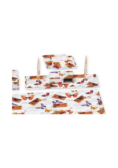 Tabac 6850-344 Multicolor Suni Deri Sümen Takımı Kelebek