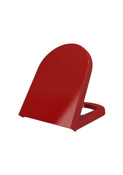Bocchi - Pure S Taormina Yavaş Kapanır Duroplast Klozet Kapağı Parlak Kırmızı - A0300-019 Diğer