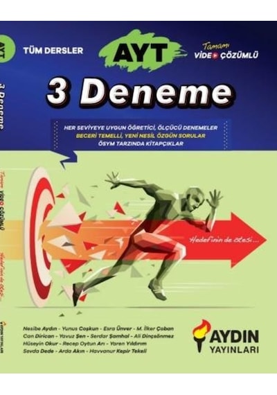 Aydın Yayınları Ayt Denemeleri 3Lü