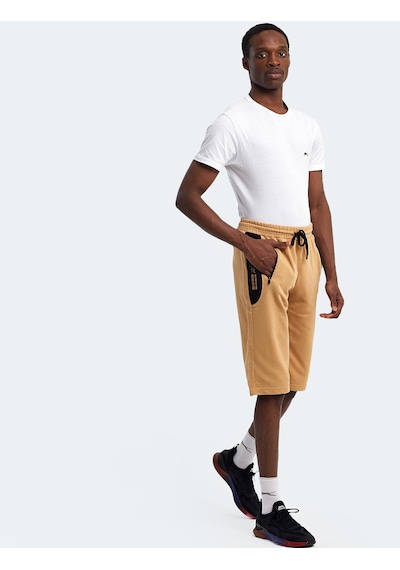Slazenger NEACEL Erkek Cepli Kapri Bej Şort