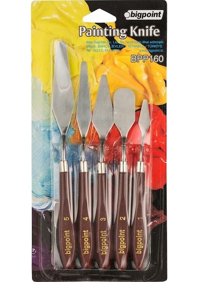 Big Point Spatula Set Painting Knife 5li Bp160