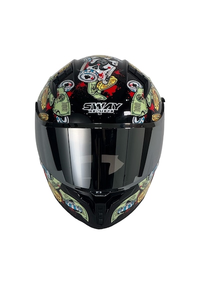 Sw 869 Full Face Kask Grey Gren L Çok Renkli