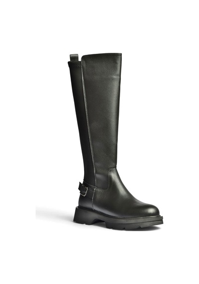 Fox Shoes Z361701009 Siyah Arkası Dalgıç Kumaş Streç Kadın Çizme