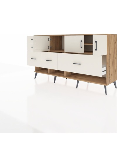 Kronos Konsol 3 Raflı 5 Çekmeceli 3 Kapaklı 176x59x99 Çam-aytaşı Çam-aytaşı Kronos Konsol 3 Raflı 5 Çekmeceli 3 Kapaklı 176x59x99 Çam-aytaşı Çam-aytaşı