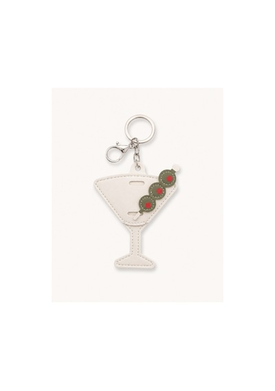 Aura Collection Senorita Martini Beyaz Çanta Charmı& Gözlük Kılıfı Beyaz