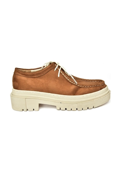 Fox Shoes R294783002 Taba Süet Kadın Ayakkabı 001