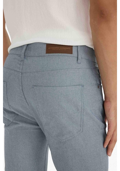 DeFacto Yazlık Chino Kanvas Dokulu Pantolon Slim Fit Dar Kesim Cepli Dar Paça T1055AZ25SPIN87