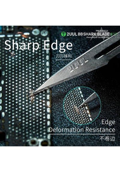 2uul Da18 Bb Shark Blade Serisi Yüksek Karbonlu Çelik No.11 Bıçak 100 Adet