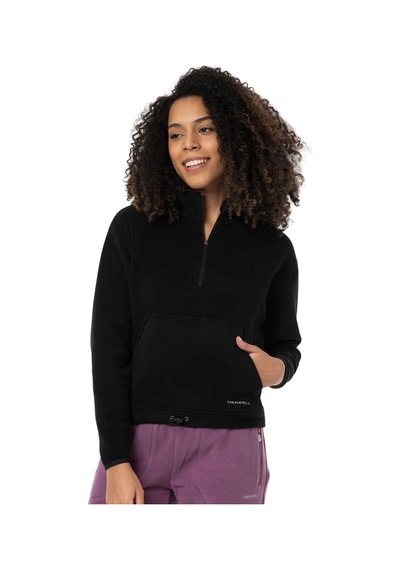 Merrell Merrell Kadın Outdoor Tekstil Sweatshirt Stamp W Siyah Siyah