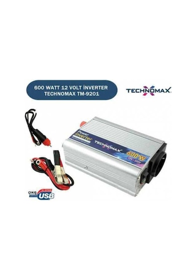 Technomax 600 Watt 12 Volt Inverter Technomax Tm-9201
