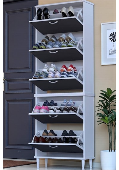 Eliusta Cover 72 Cm Ayakkabılık Dış Kapı/koridor/giyim Odası Uygun Antresit Renk 72x205x26 Cm Ayakkabılık Antrasit Eliusta Cover 72 Cm Ayakkabılık Dış Kapı/koridor/giyim Odası Uygun Antresit Renk 72x205x26 Cm Ayakkabılık Antrasit