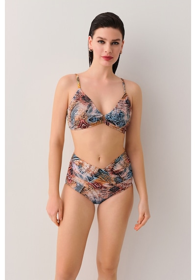 Suwen Freya Üçgen Bikini Üst Sb25315984984 Etnik Desenli