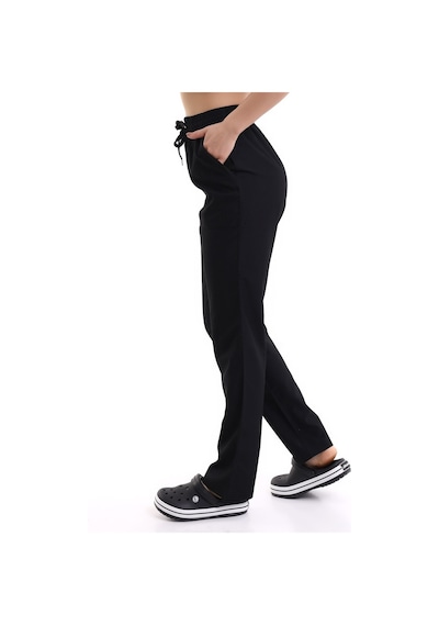 Alpaka Pantolon Bel Lastikli - Siyah-7015