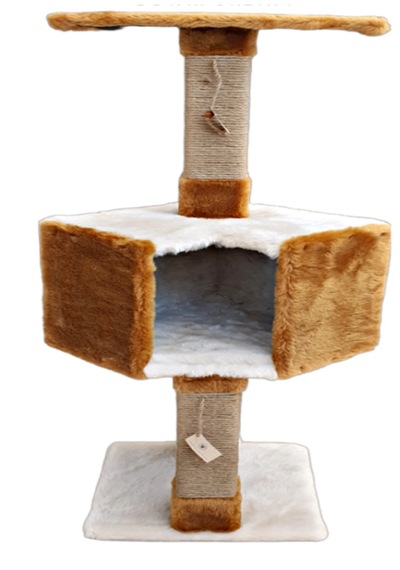 İkonik Kedi Evi Krem