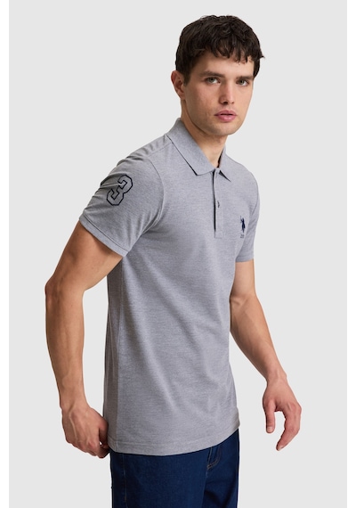 U.S. Polo Assn. U.s. Polo Assn. Erkek Gri Melanj Tişört Basic 50326920-vr086