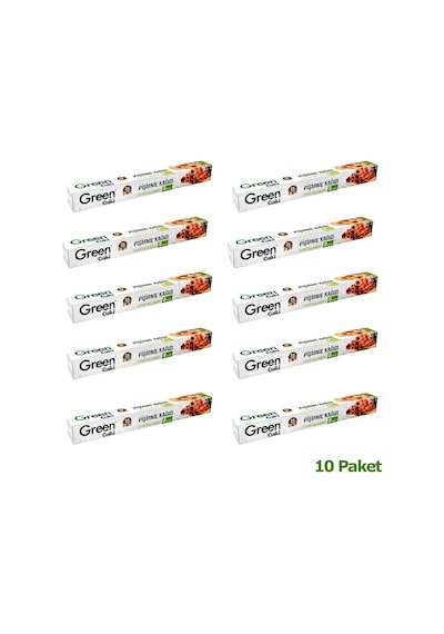 Green Cuki Yağlı Fırın Tepsi Pişirme Kızartma Kağıdı - 8 Metre - 10 Kutu