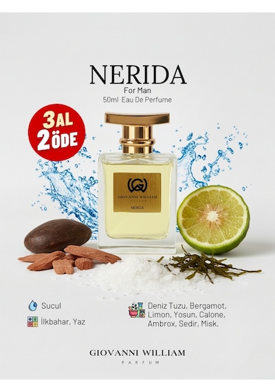 Giovanni William Nerida Erkek Parfüm EDP 50 ML