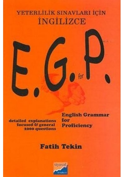 English Grammer for Proficiency Exams - Fatih Tekin - Siyasal Kitabevi