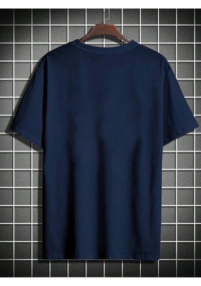 Unisex Paris Baskılı Oversize Tshirt Lacivert