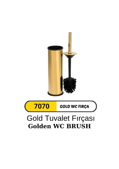 Dolumax Tuvalet Fırçası Gold Altın