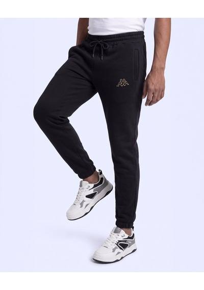 Kappa Authentic Olsix Tur Erkek Siyah Oversize Eşofman Altı